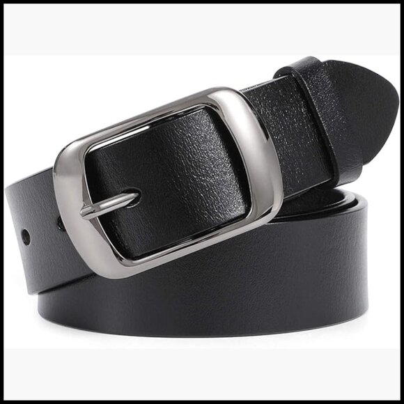 Leather Belt with Solid Pin Buckle for Women\'s Jeans and Dresses main image 5